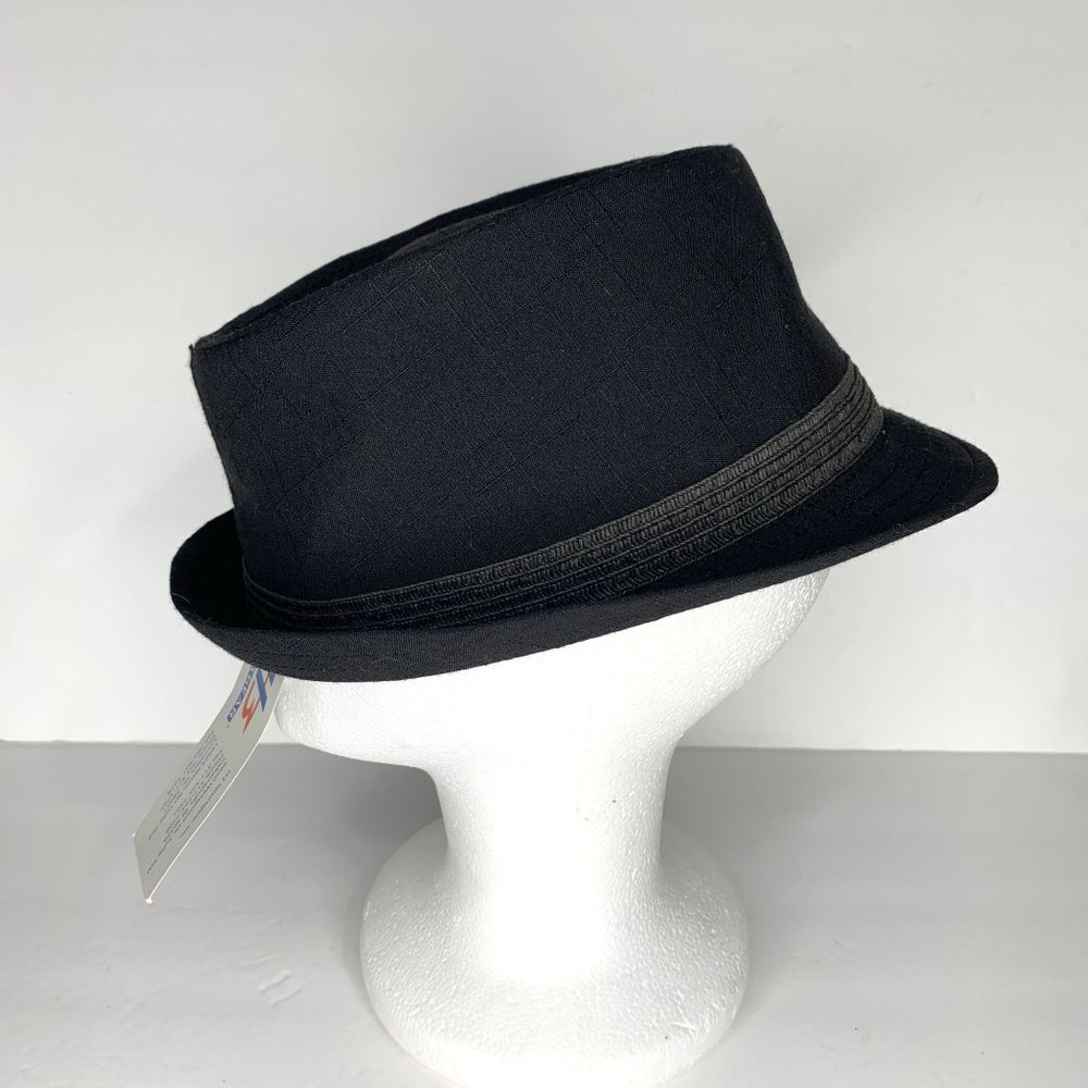 NWT H3 SPORTSWEAR Black Banded‎ Fedora Jazz Hat OS - Picture 3 of 9